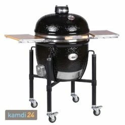 MONOLITH LeCHEF BBQ GURU Keramikgrill PRO-Serie 2.0 Schwarz Mit Gestell Und Seitentischen