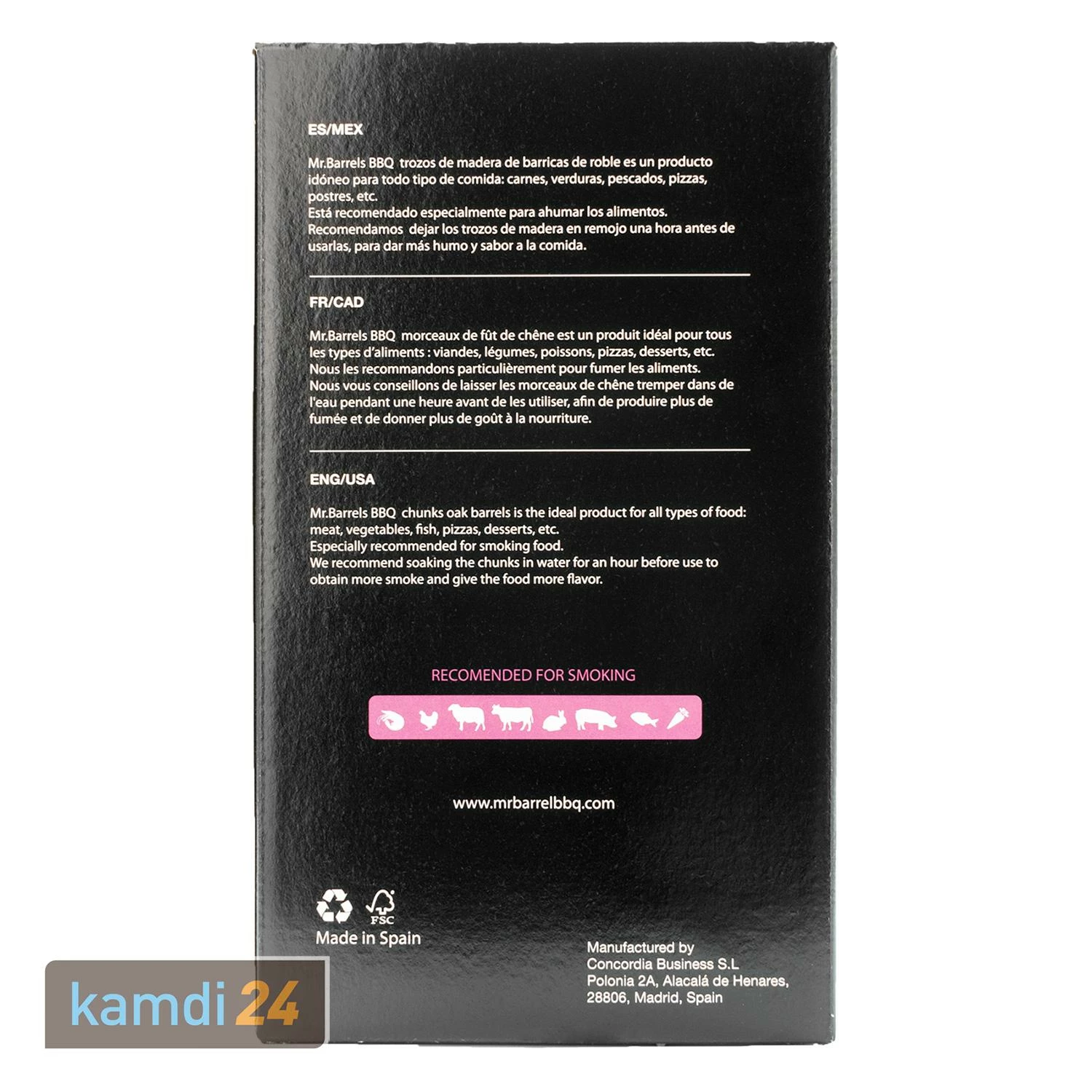 Mr. Barrel BBQ Chunks L Red Wine, 1,35 Kg 2 Mr. Barrel BBQ Chunks L Red Wine, 1,35 Kg – Bild 2