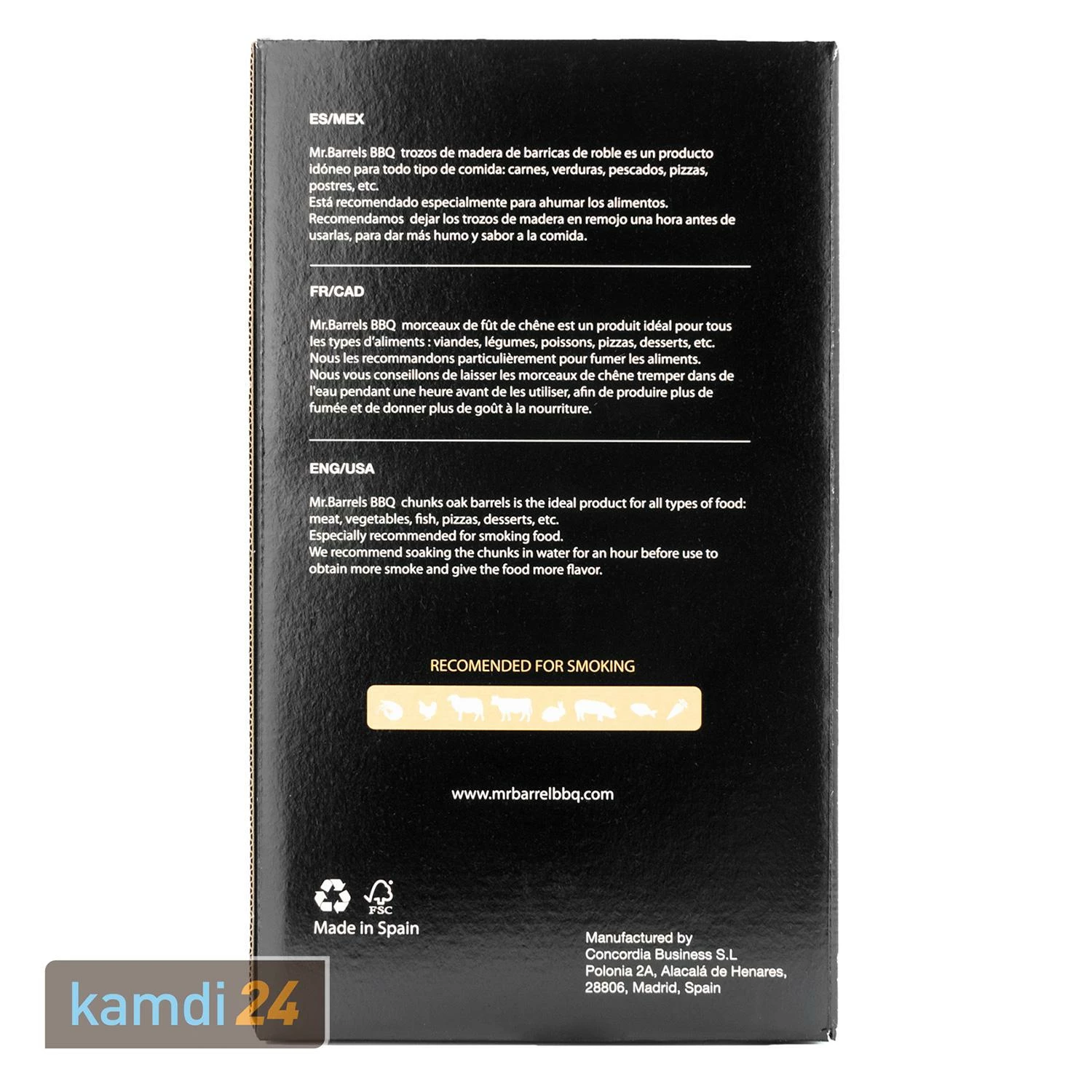 Mr. Barrel BBQ Chunks L Whiskey, 1,35 Kg 2 Mr. Barrel BBQ Chunks L Whiskey, 1,35 Kg – Bild 2