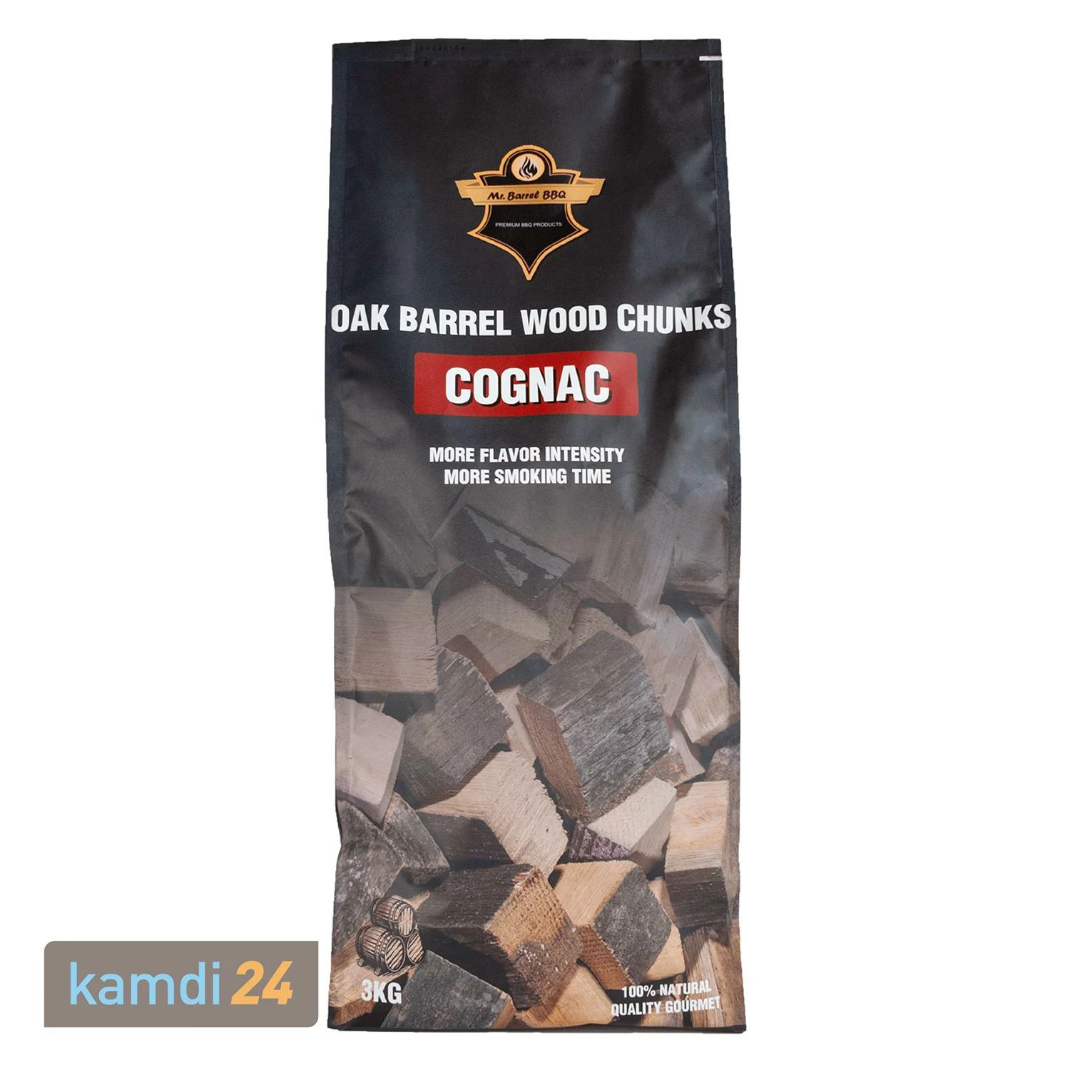 Mr. Barrel BBQ Chunks XL Cognac, 3 Kg 1 Mr. Barrel BBQ Chunks XL Cognac, 3 Kg
