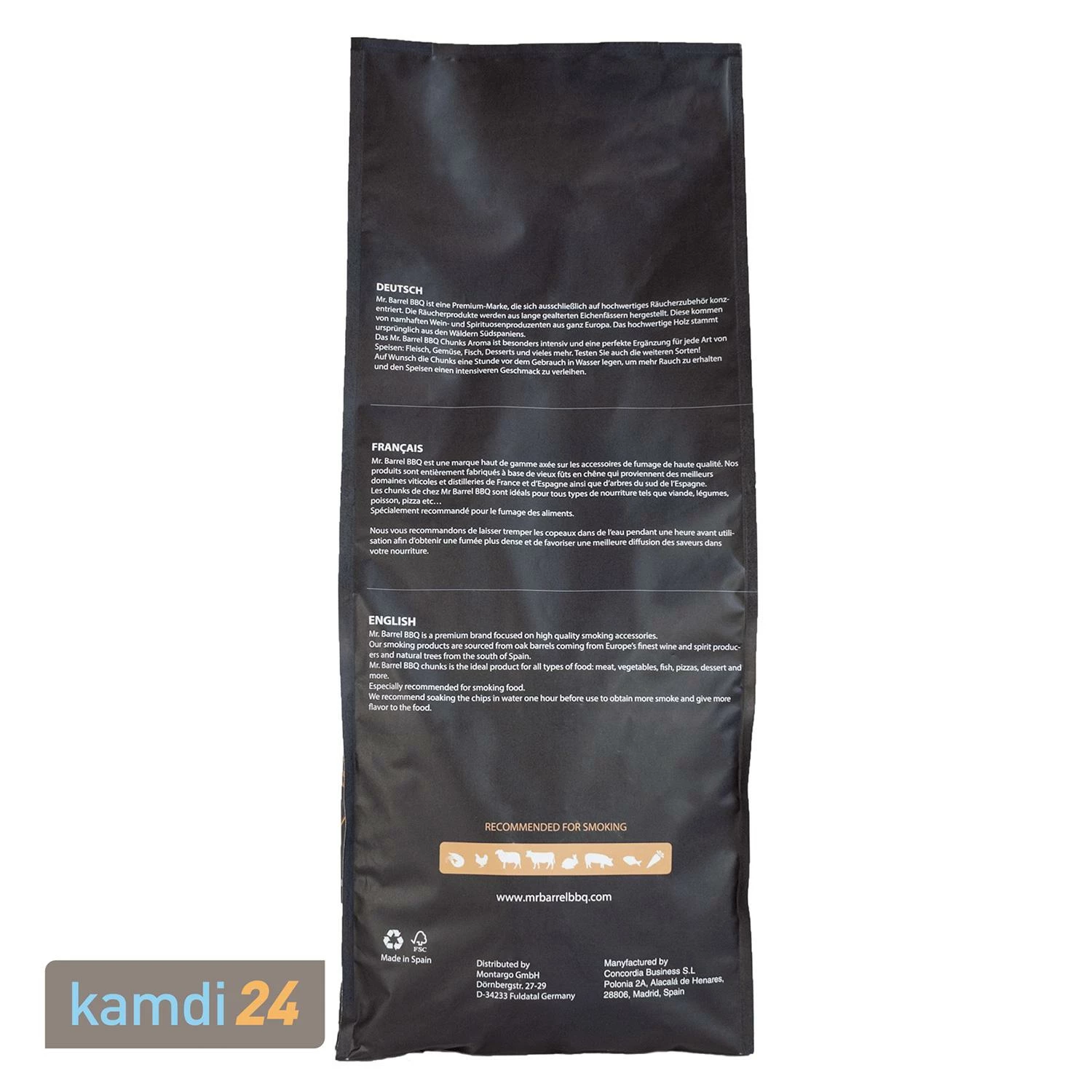 Mr. Barrel BBQ Chunks XL Whiskey, 3 Kg 2 Mr. Barrel BBQ Chunks XL Whiskey, 3 Kg – Bild 2