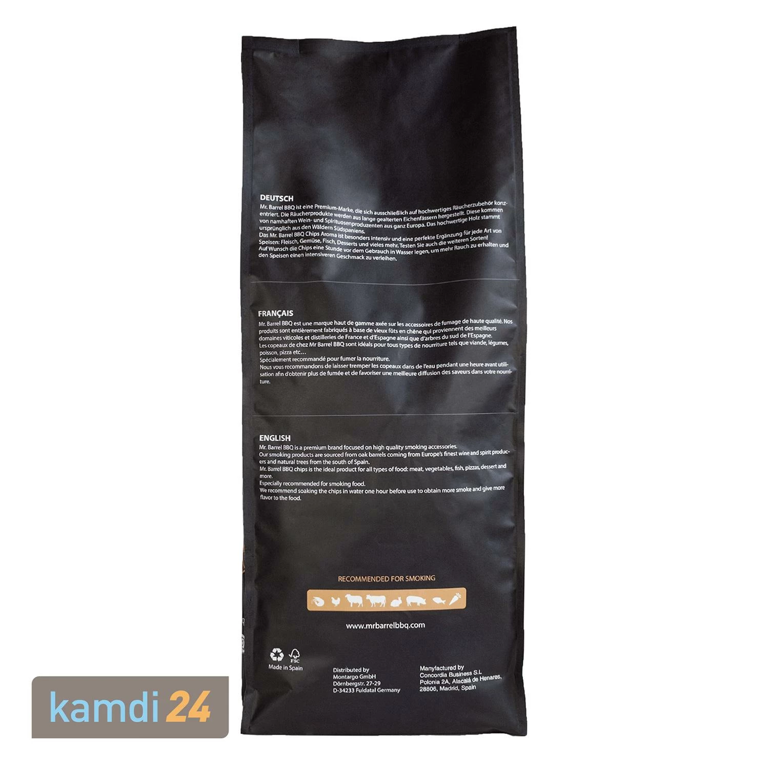 Mr. Barrel BBQ Smoking Chips XL Whiskey, 2,7 Kg 2 Mr. Barrel BBQ Smoking Chips XL Whiskey, 2,7 Kg – Bild 2