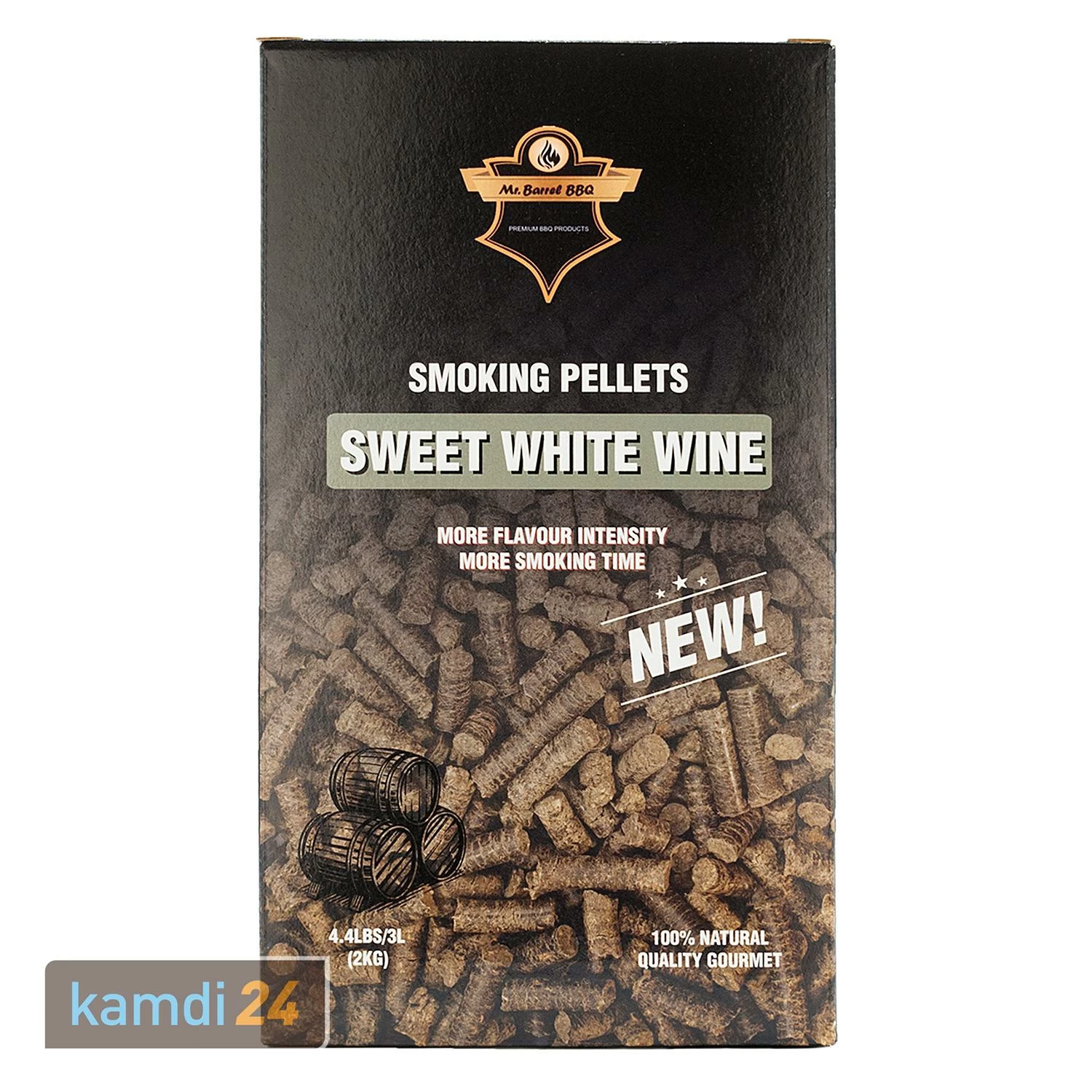 Mr. Barrel BBQ Smoking Pellets L Sweet White Wine, 2 Kg 1 Mr. Barrel BBQ Smoking Pellets L Sweet White Wine, 2 Kg