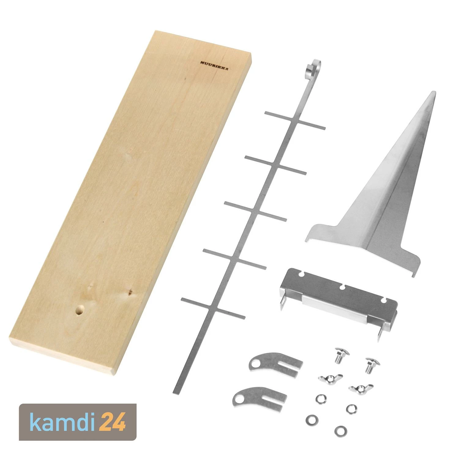 Muurikka Flammlachsbrett Mit Halterung, Rahmen Und Erdspieß 2 Muurikka Flammlachsbrett Mit Halterung, Rahmen Und Erdspieß – Bild 2