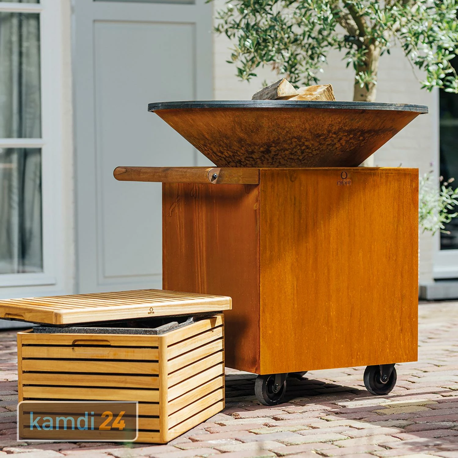 OFYR Classic Corten 100 PRO Grill & Feuerstelle 2 OFYR Classic Corten 100 PRO Grill & Feuerstelle – Bild 2