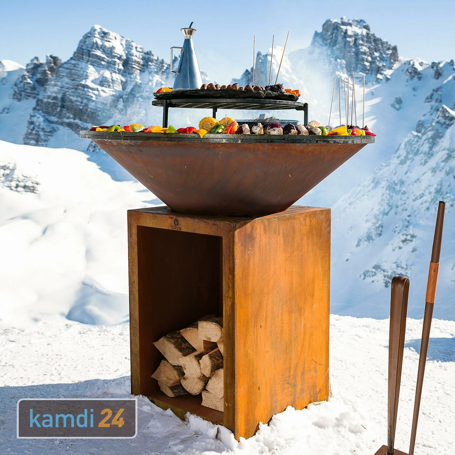 OFYR Classic Storage Corten 100 Grill & Feuerstelle 2 OFYR Classic Storage Corten 100 Grill & Feuerstelle – Bild 2