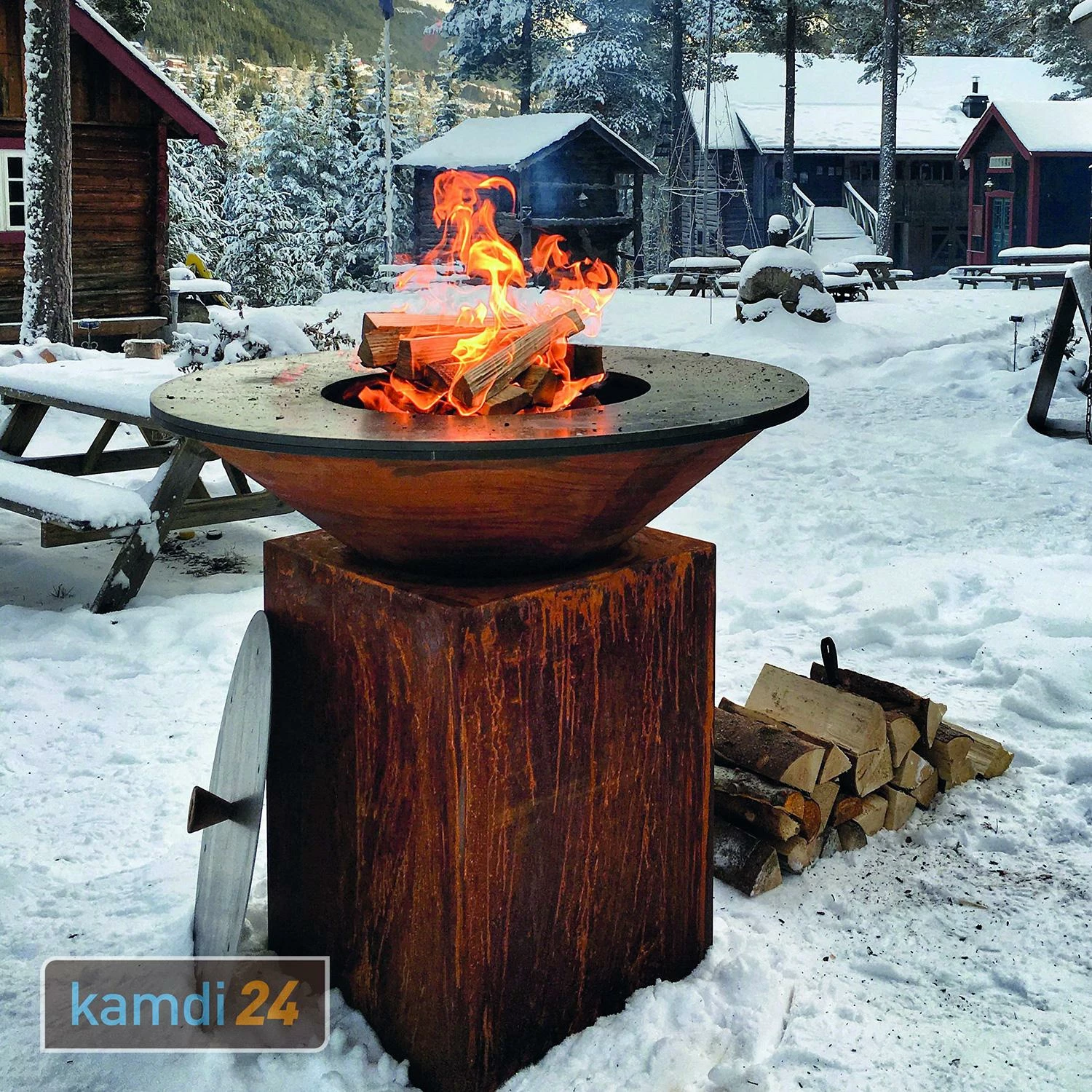 OFYR Deckel-Set Lösch- Und Softschutzdeckel Schwarz Für 85-er Grill & Feuerstelle 9 OFYR Deckel-Set Lösch- Und Softschutzdeckel Schwarz Für 85-er Grill & Feuerstelle – Bild 9