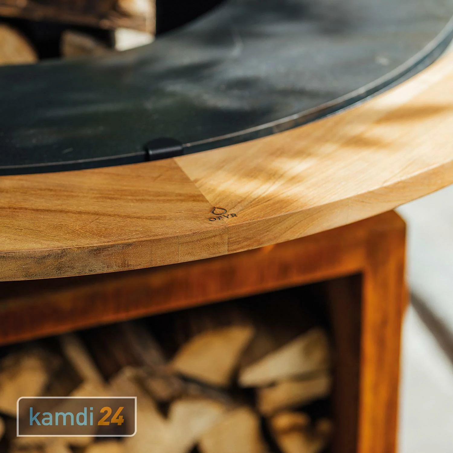 OFYR Hitzeschutzring Teakholz Für 100-er Grill & Feuerstelle 6 OFYR Hitzeschutzring Teakholz Für 100-er Grill & Feuerstelle – Bild 6