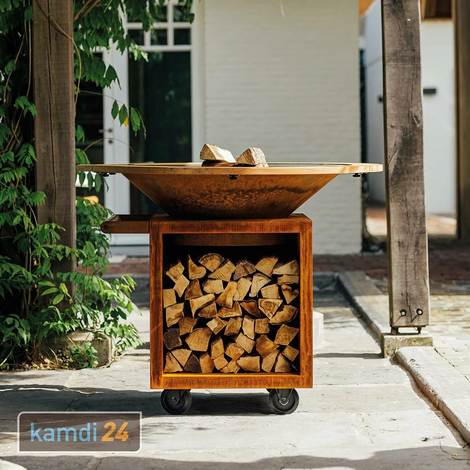 OFYR Hitzeschutzring Teakholz Für 100-er Grill & Feuerstelle 7 OFYR Hitzeschutzring Teakholz Für 100-er Grill & Feuerstelle – Bild 7