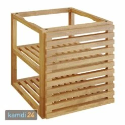 OFYR Holzeinsatz Für Sockel PRO Teakholz Klein Mit Tür