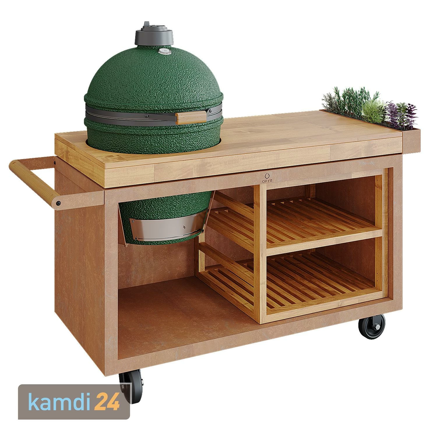 OFYR Holzeinsatz Für Sockel PRO Teakholz Mittel 2 OFYR Holzeinsatz Für Sockel PRO Teakholz Mittel – Bild 2