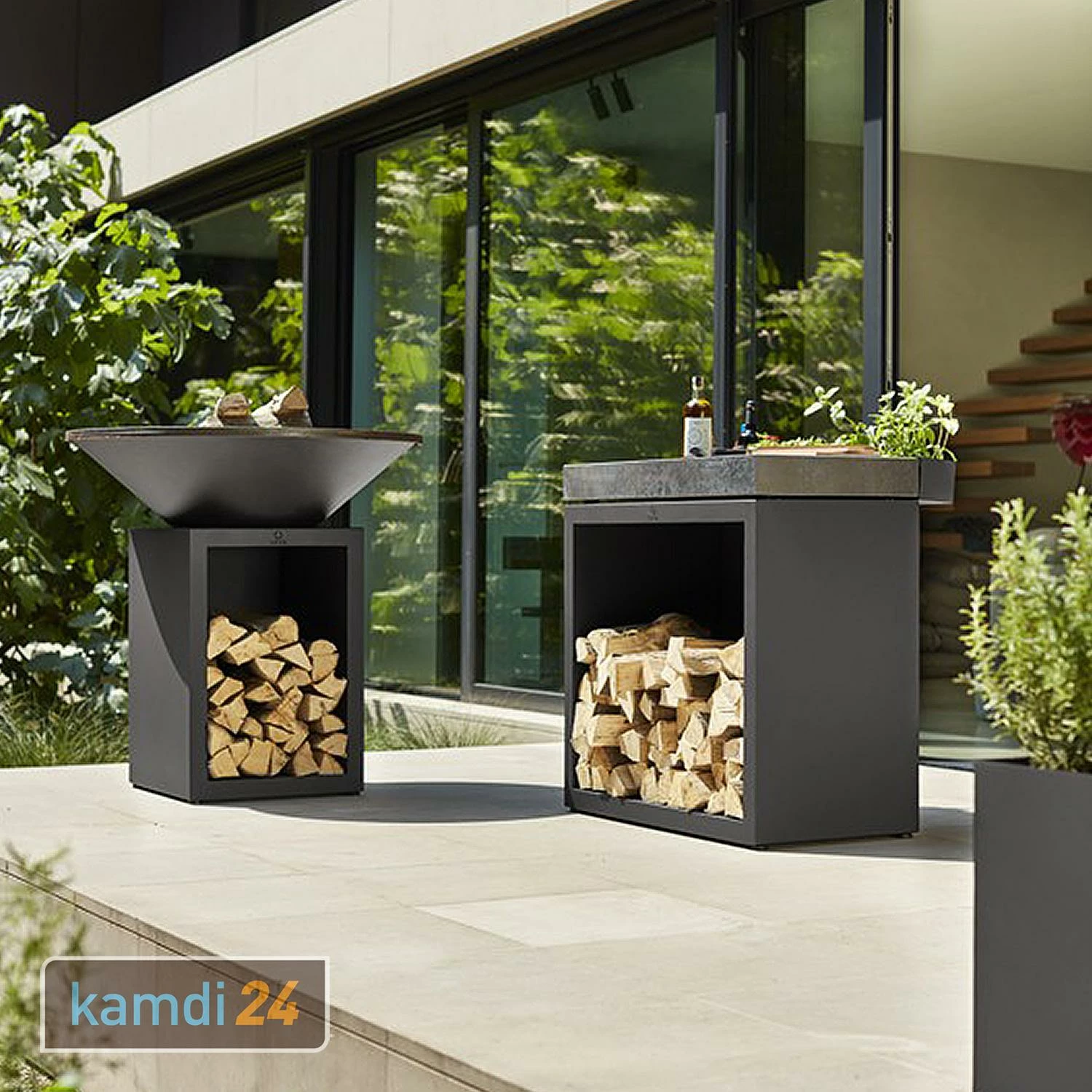 OFYR Holzfach Black 90 Mit Arbeitsplatte Keramik 2 OFYR Holzfach Black 90 Mit Arbeitsplatte Keramik – Bild 2