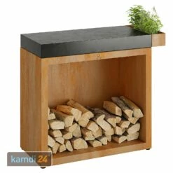OFYR Holzfach Corten 90 Mit Arbeitsplatte Keramik