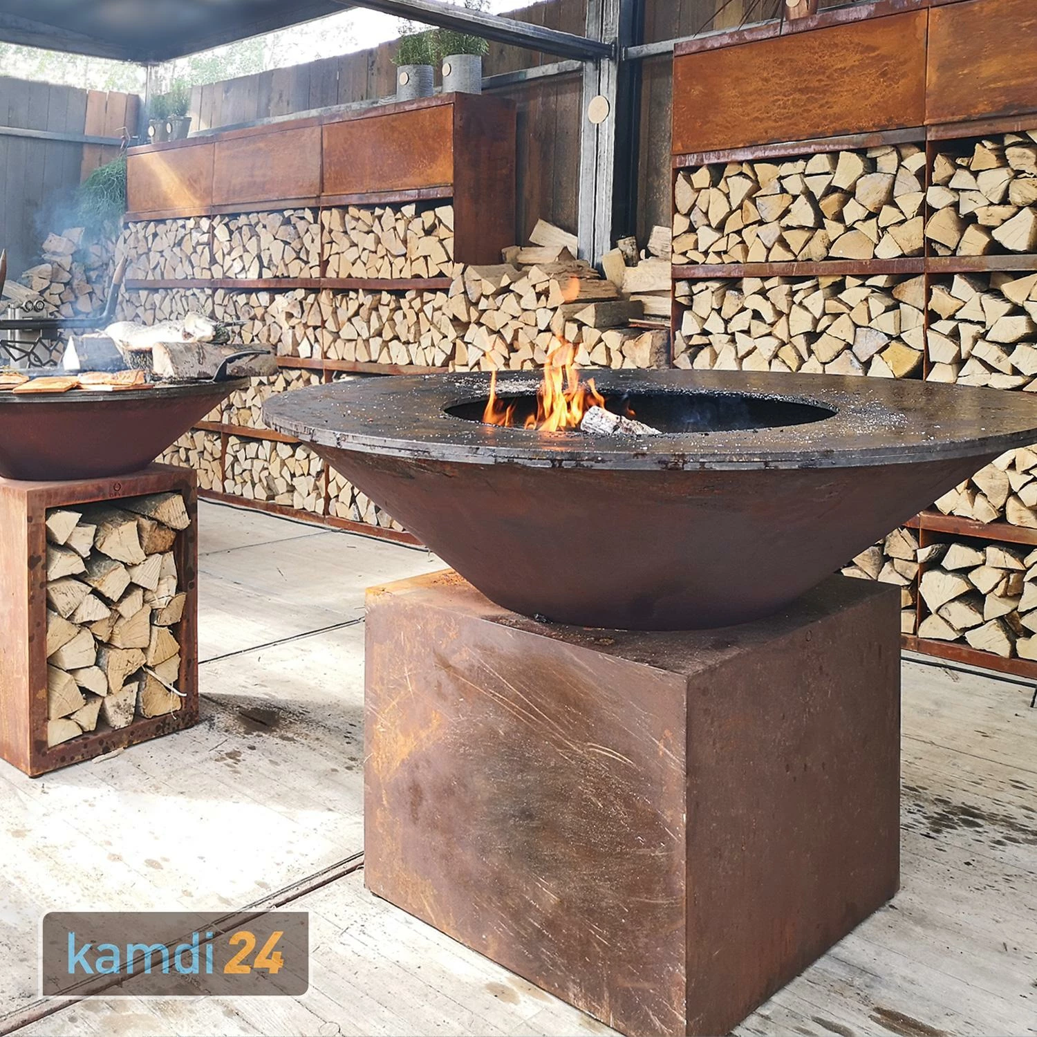 OFYR Holzregal Corten 300 2 OFYR Holzregal Corten 300 – Bild 2