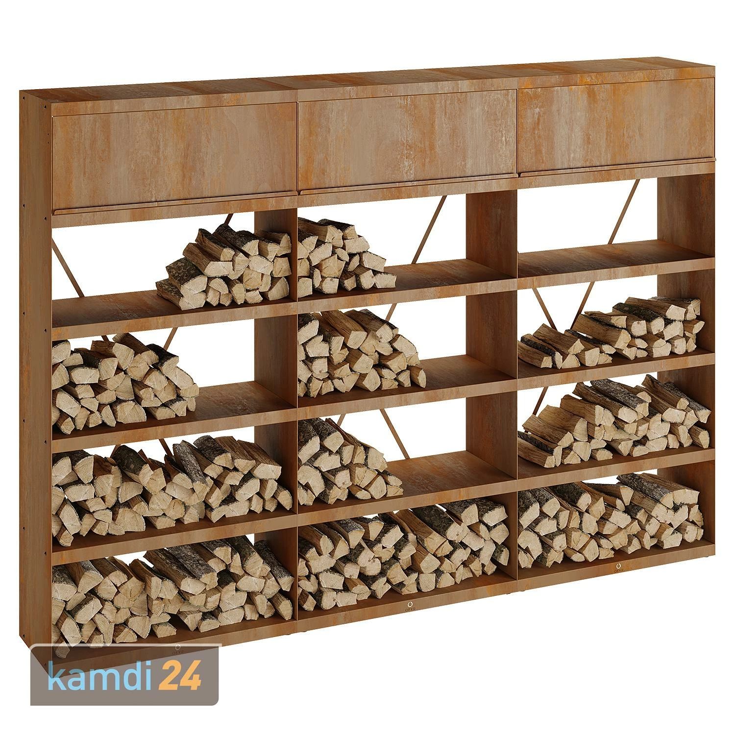 OFYR Holzregal Corten 300 1 OFYR Holzregal Corten 300