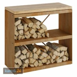 OFYR Holzregal Corten Mit Arbeitsplatte