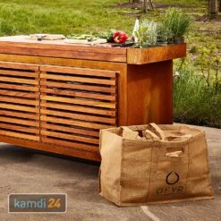 OFYR Holztasche Jute 72 L -WEBER Verkäufe ofyr holztasche jute 72 l 22307 m 3