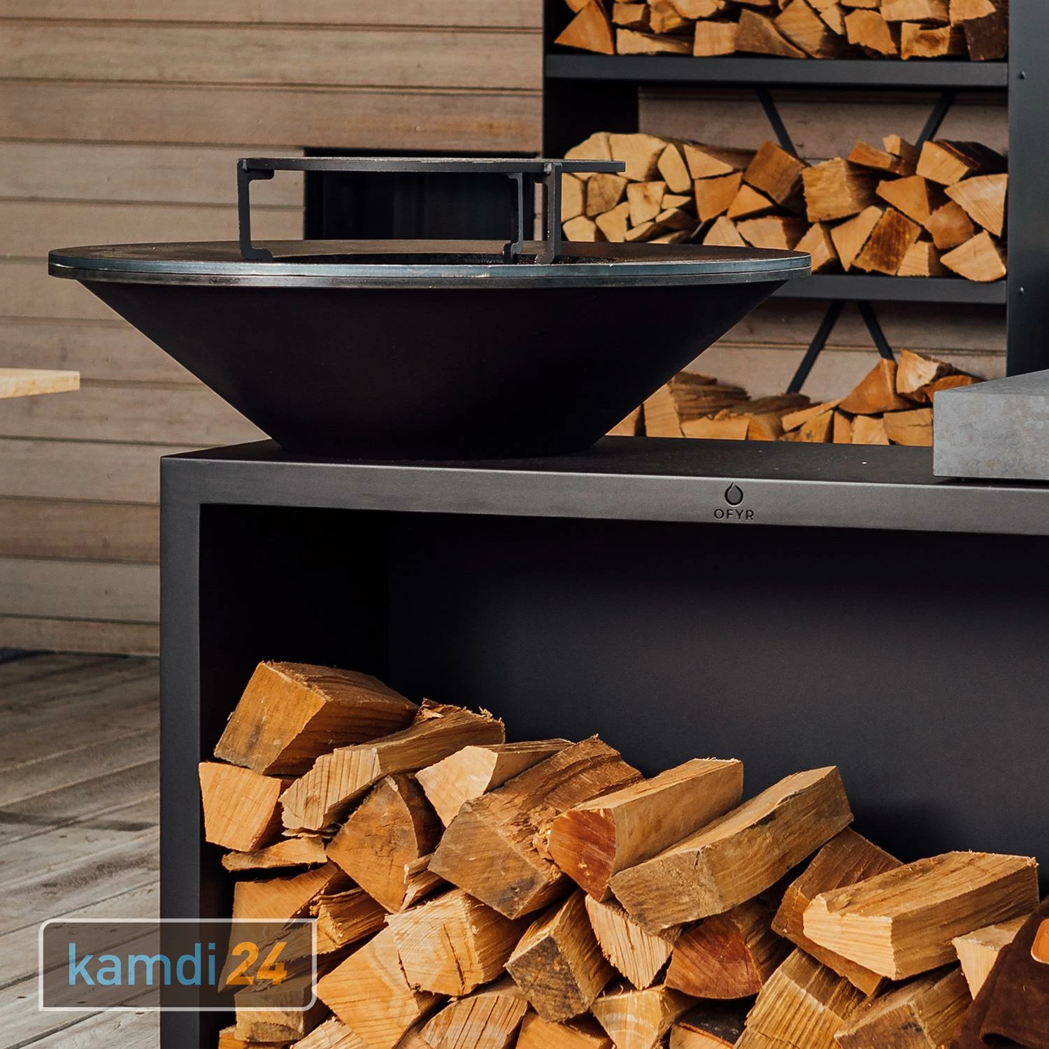 OFYR Island Black 100 PRO Grill & Feuerstelle Mit Arbeitsplatte Keramik 3 OFYR Island Black 100 PRO Grill & Feuerstelle Mit Arbeitsplatte Keramik – Bild 3