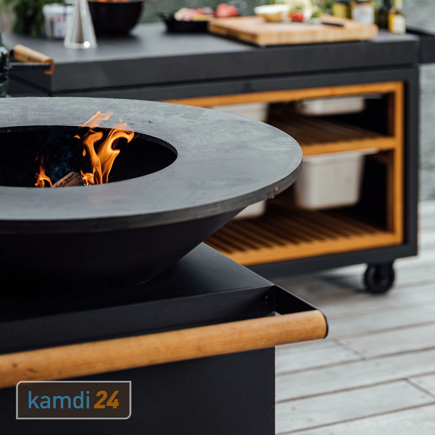 OFYR Island Black 100 PRO Grill & Feuerstelle Mit Arbeitsplatte Keramik 4 OFYR Island Black 100 PRO Grill & Feuerstelle Mit Arbeitsplatte Keramik – Bild 4