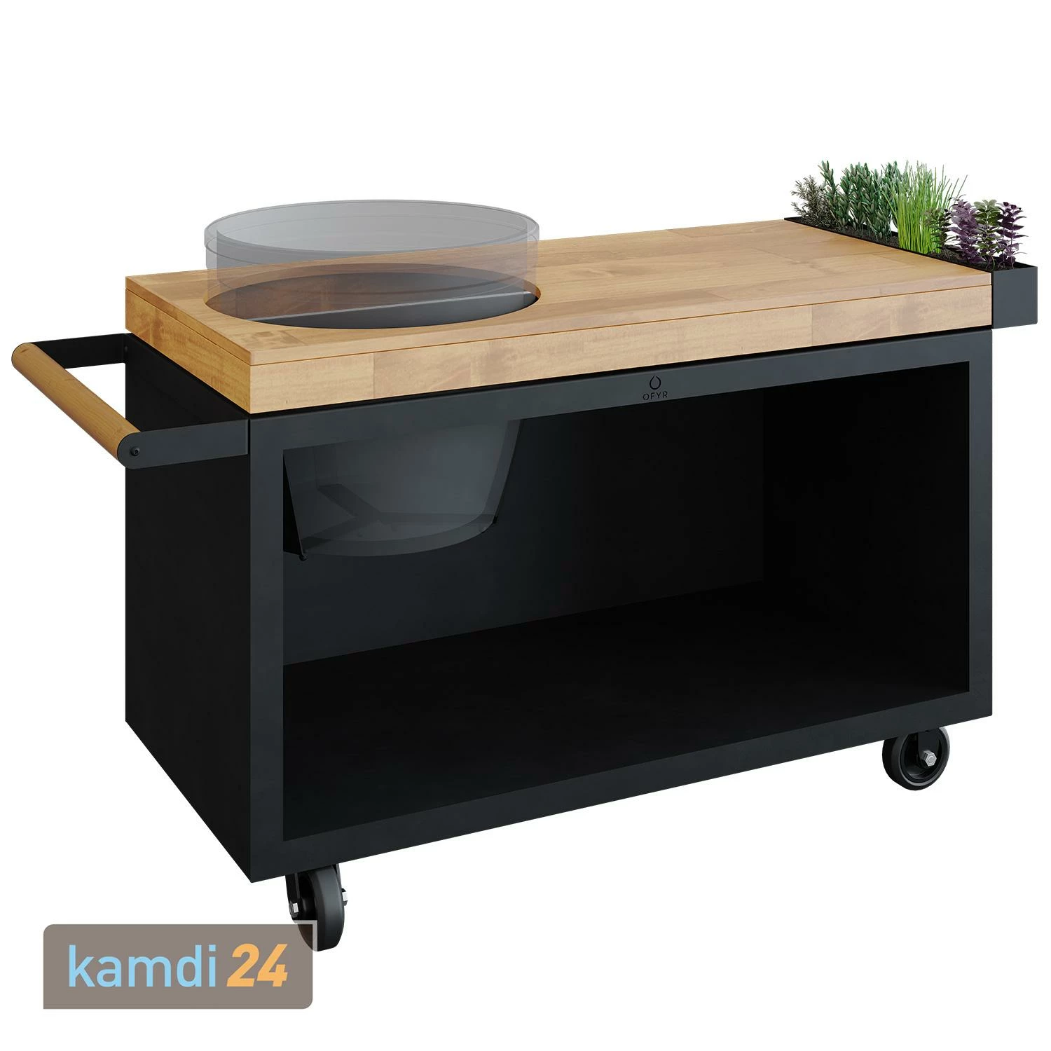 OFYR Sockel Black 135 PRO Teakholz Für Kamado BGE 1 OFYR Sockel Black 135 PRO Teakholz Für Kamado BGE