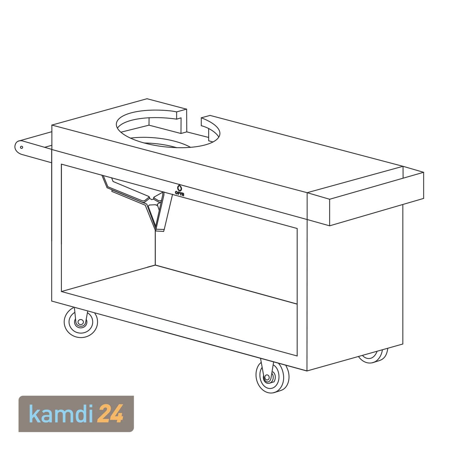 OFYR Sockel Black 135 PRO Teakholz Für Kamado KJ 12 OFYR Sockel Black 135 PRO Teakholz Für Kamado KJ – Bild 12