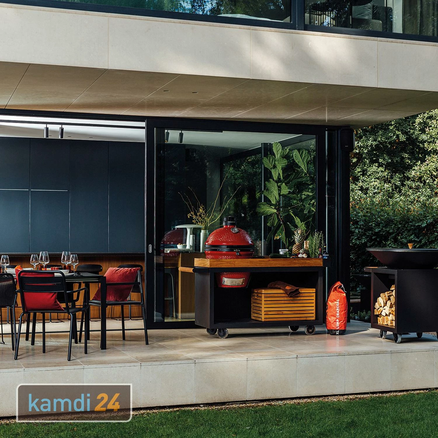 OFYR Sockel Black 135 PRO Teakholz Für Kamado KJ 5 OFYR Sockel Black 135 PRO Teakholz Für Kamado KJ – Bild 5