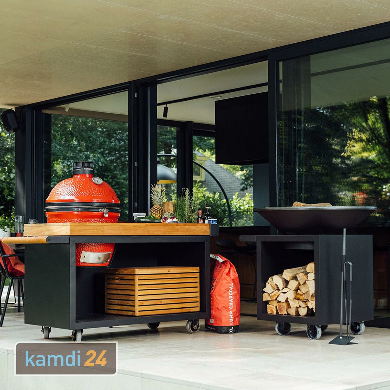 OFYR Sockel Black 135 PRO Teakholz Für Kamado KJ 7 OFYR Sockel Black 135 PRO Teakholz Für Kamado KJ – Bild 7