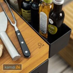 OFYR Sockel Black 65 PRO Mit Arbeitsplatte Teakholz -WEBER Verkäufe ofyr sockel black 65 pro mit arbeitsplatte teakholz 22407 m 4