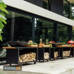 OFYR Sockel Black 65 PRO Mit Arbeitsplatte Teakholz -WEBER Verkäufe ofyr sockel black 65 pro mit arbeitsplatte teakholz 22407 m 6