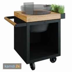 OFYR Sockel Black 65 PRO Teakholz Für Kamado KJ