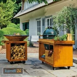 OFYR Sockel Corten 135 PRO Teakholz Für Kamado BGE 9 OFYR Sockel Corten 135 PRO Teakholz Für Kamado BGE -WEBER Verkäufe ofyr sockel corten 135 pro beton fuer kamado bge kopie 22503 m 2