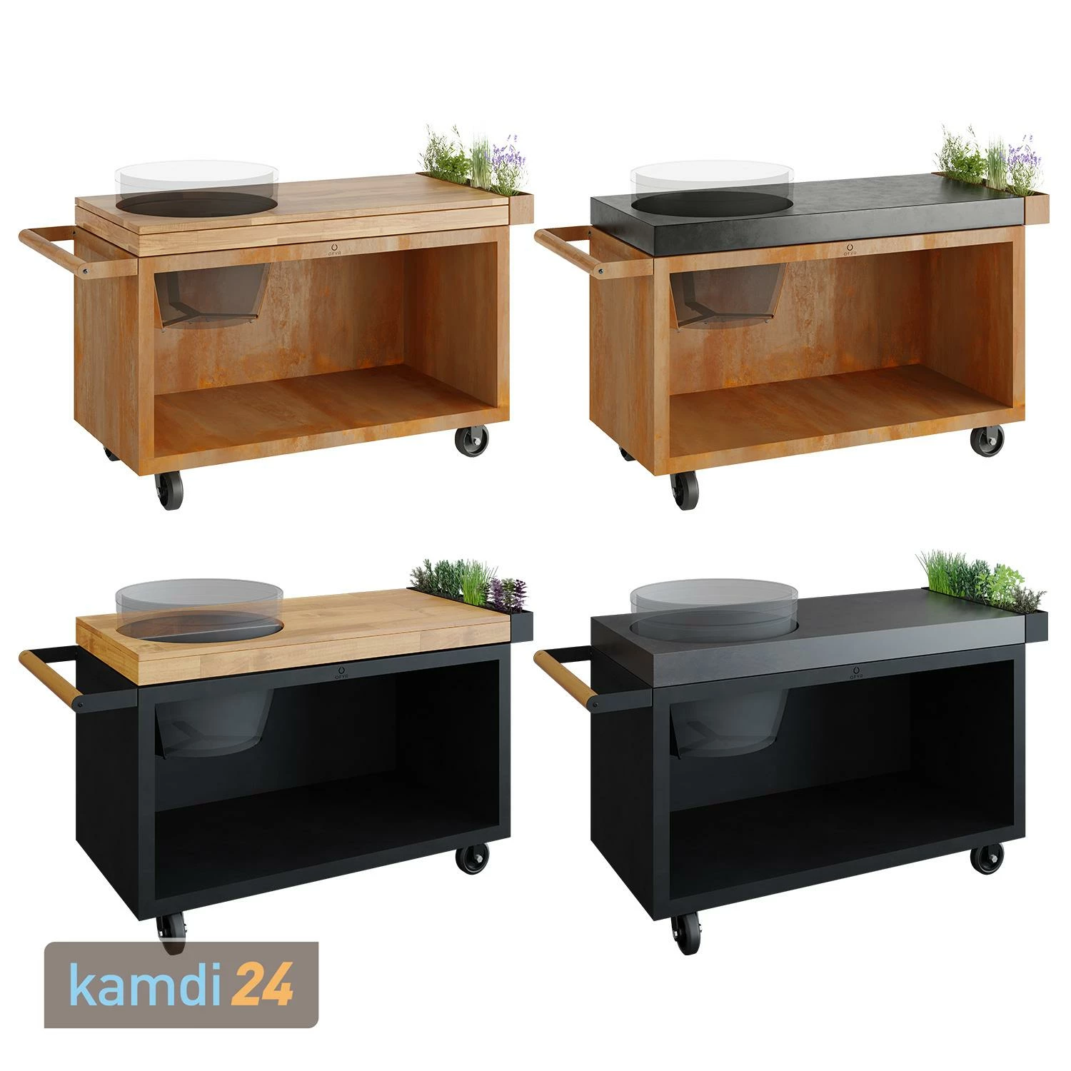 OFYR Sockel Corten 135 PRO Teakholz Für Kamado BGE 6 OFYR Sockel Corten 135 PRO Teakholz Für Kamado BGE – Bild 6