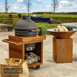 OFYR Sockel Corten 65 PRO Concrete Für Kamado TB -WEBER Verkäufe ofyr sockel corten 65 pro concrete fuer kamado tb 25573 m 2