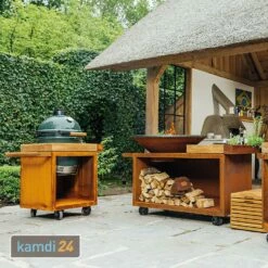 OFYR Sockel Corten 65 PRO Teakholz Für Kamado BGE 12 OFYR Sockel Corten 65 PRO Teakholz Für Kamado BGE -WEBER Verkäufe ofyr sockel corten 65 pro teakholz fuer kamado bge m 3