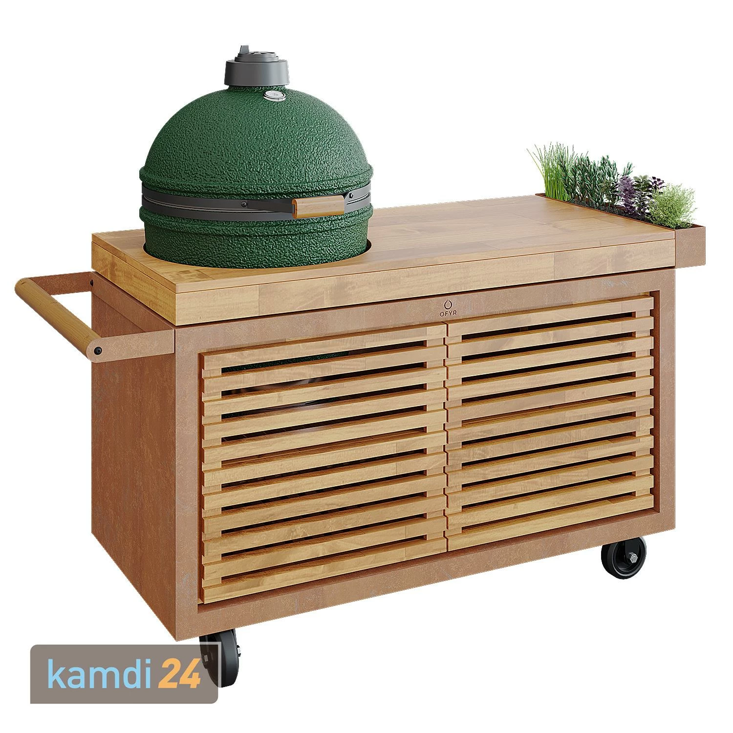 OFYR Untergestell-Einsatz PRO Teakholz Groß Mit Türen 2 OFYR Untergestell-Einsatz PRO Teakholz Groß Mit Türen – Bild 2