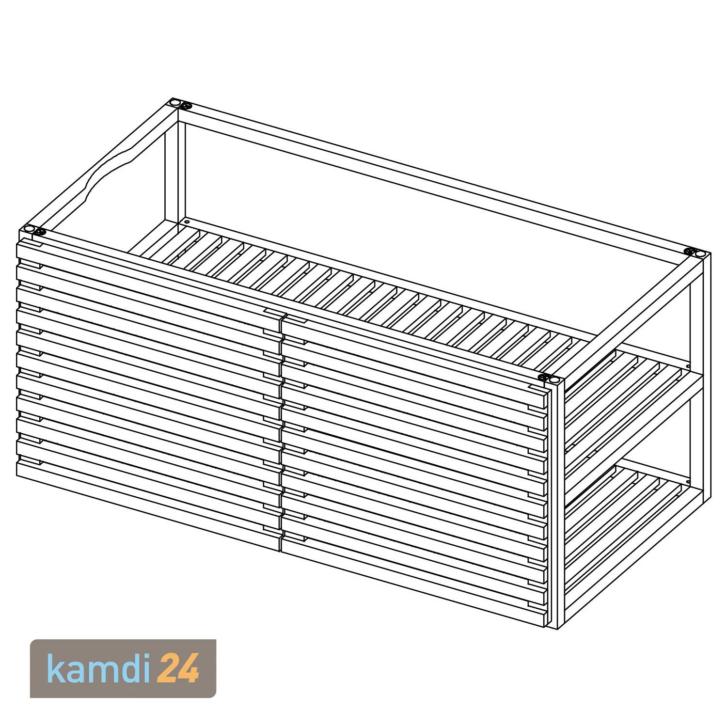 OFYR Untergestell-Einsatz PRO Teakholz Groß Mit Türen 6 OFYR Untergestell-Einsatz PRO Teakholz Groß Mit Türen – Bild 6