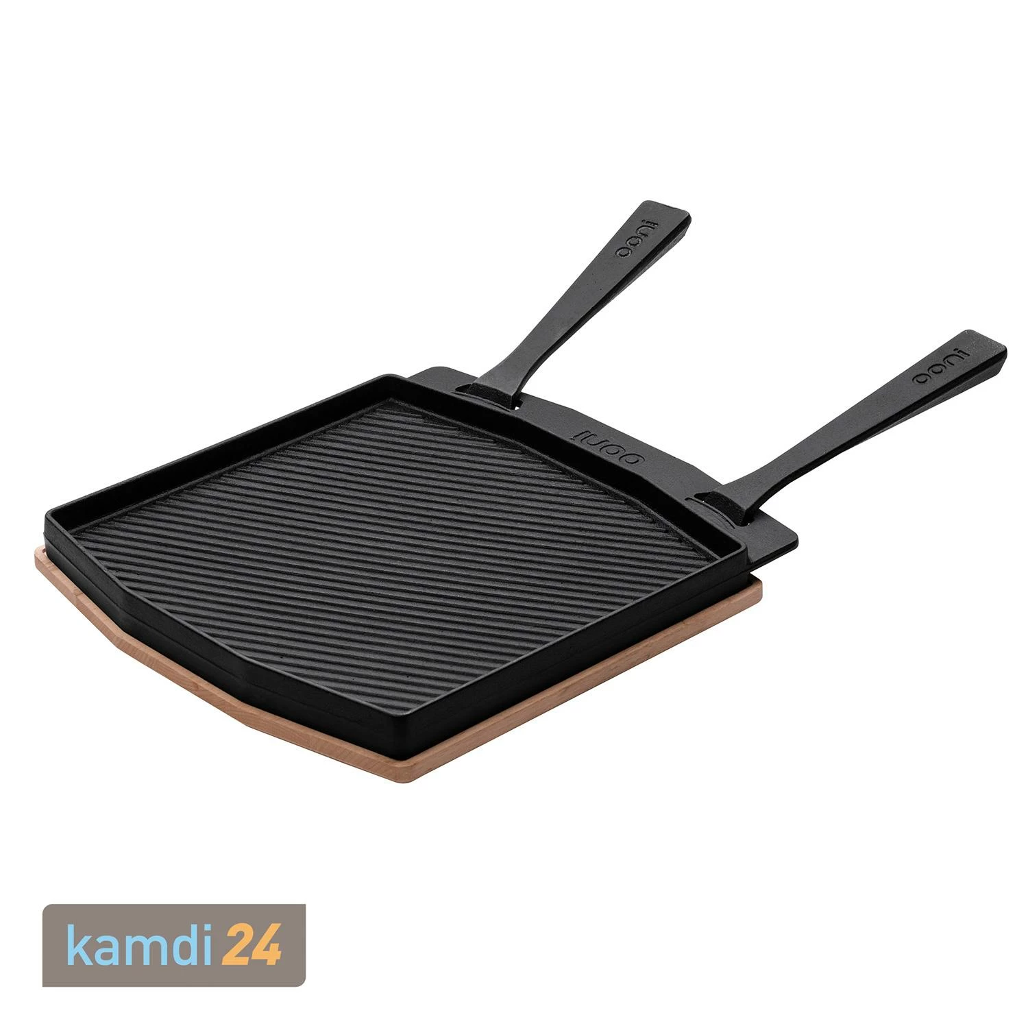 Ooni Doppelseitige Grillpfanne Aus Gusseisen Inkl. Untersetzer 1 Ooni Doppelseitige Grillpfanne Aus Gusseisen Inkl. Untersetzer