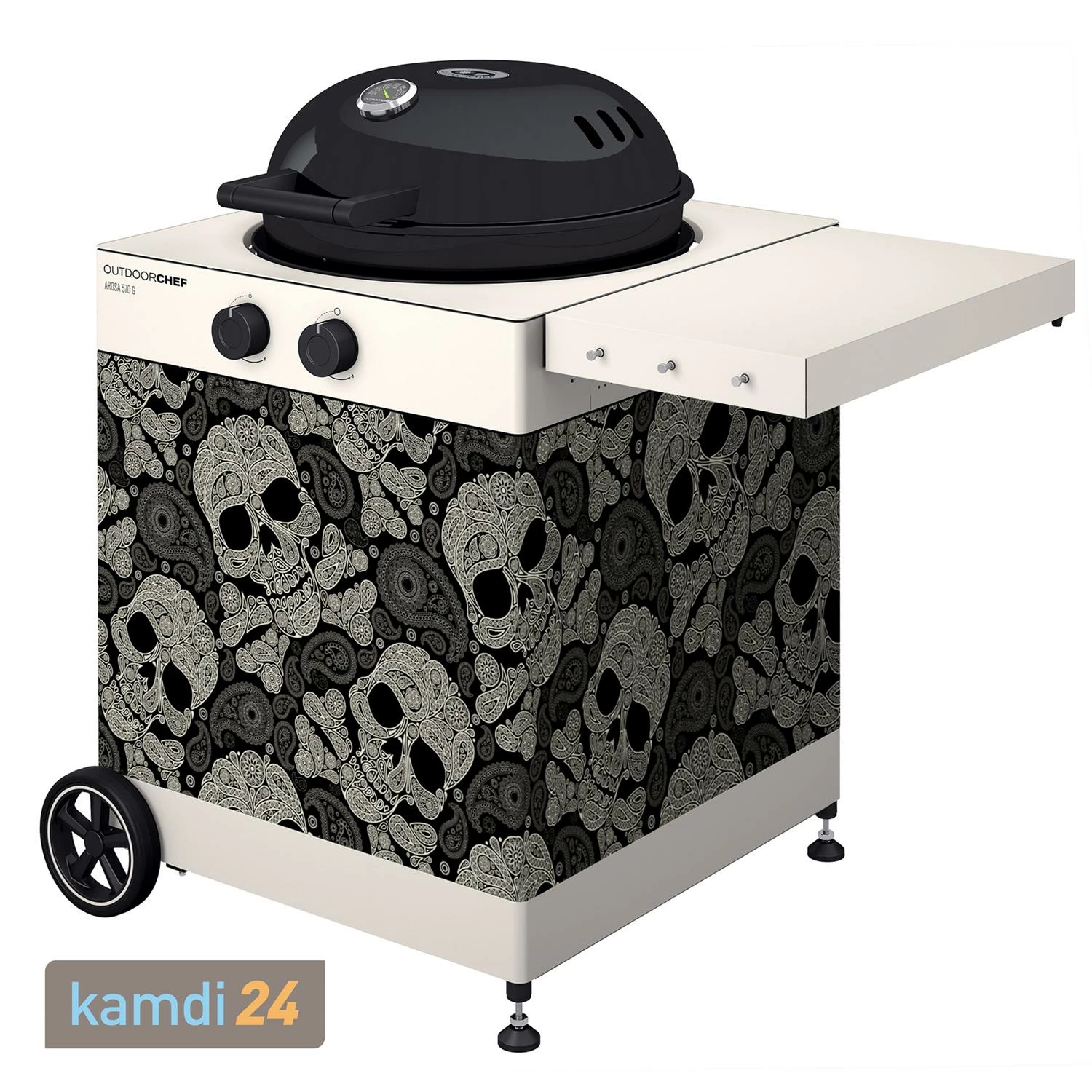 Outdoorchef Arosa 570 G Tex Gasgrill Skull Paisley 1 Outdoorchef Arosa 570 G Tex Gasgrill Skull Paisley