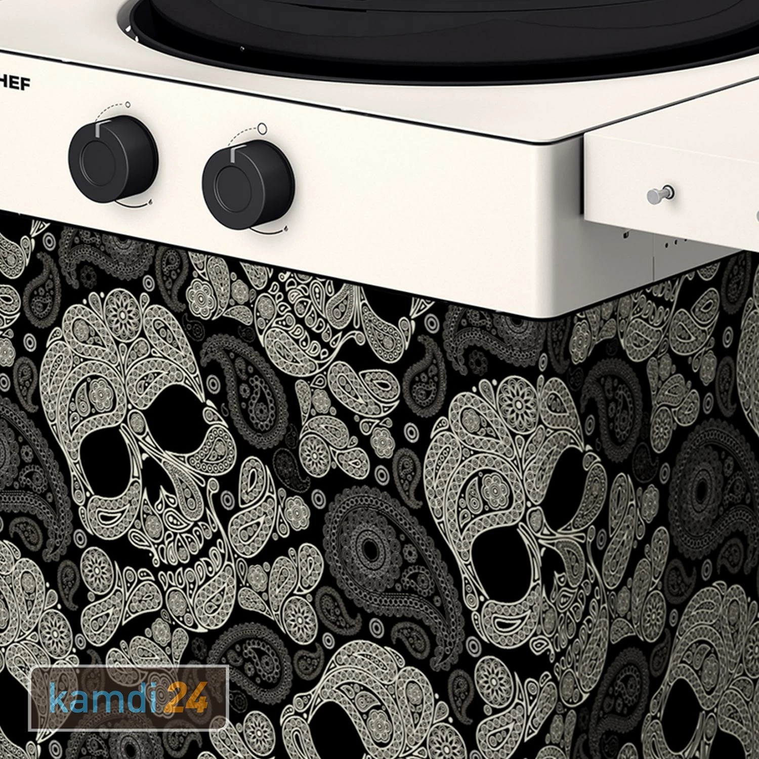 Outdoorchef Arosa 570 G Tex Gasgrill Skull Paisley 2 Outdoorchef Arosa 570 G Tex Gasgrill Skull Paisley – Bild 2