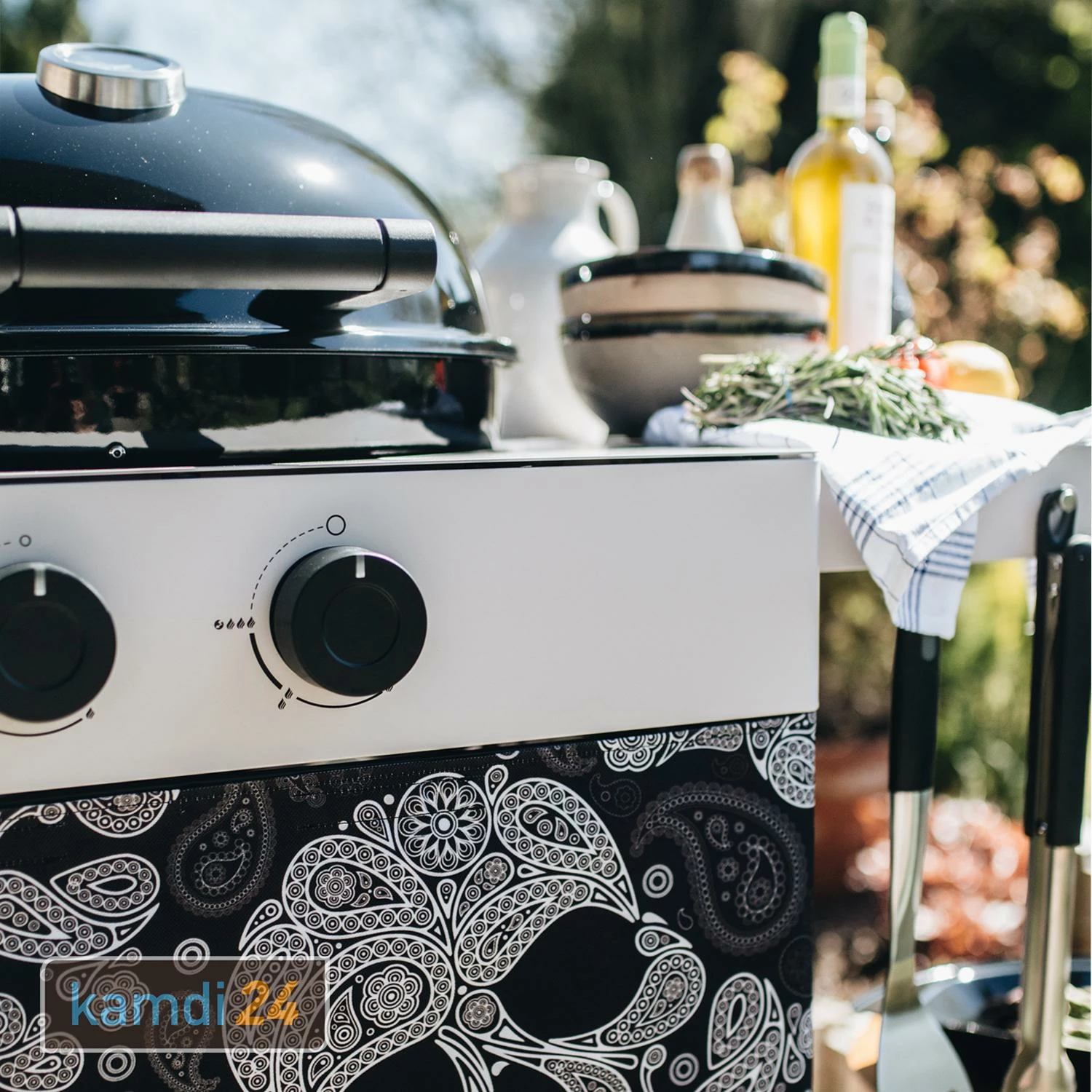Outdoorchef Arosa 570 G Tex Gasgrill Skull Paisley 8 Outdoorchef Arosa 570 G Tex Gasgrill Skull Paisley – Bild 8