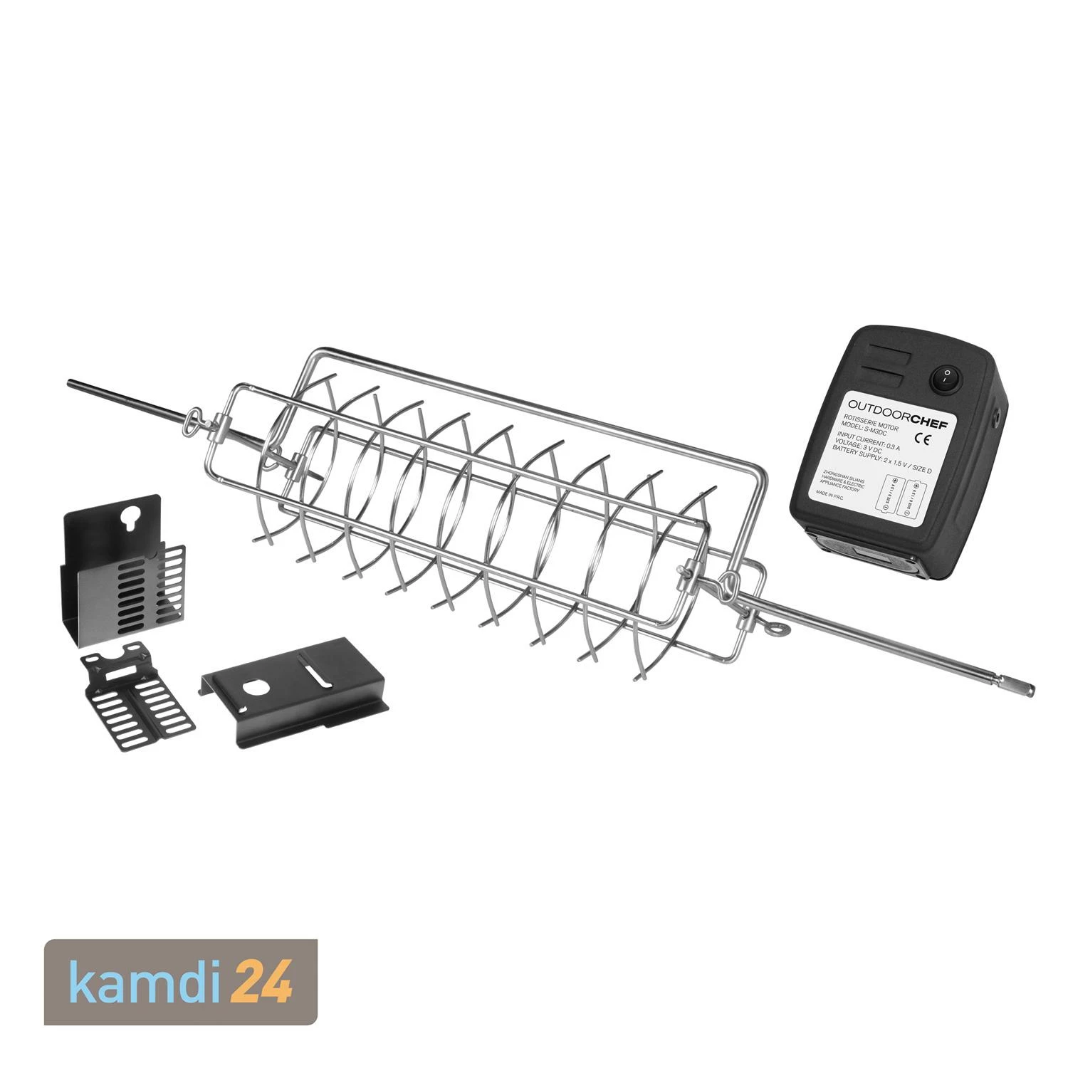 Outdoorchef Australia 415 G Gas-Grillstation Schwarz + Abdeckhaube + Drehkorb-Set 12 Outdoorchef Australia 415 G Gas-Grillstation Schwarz + Abdeckhaube + Drehkorb-Set – Bild 12