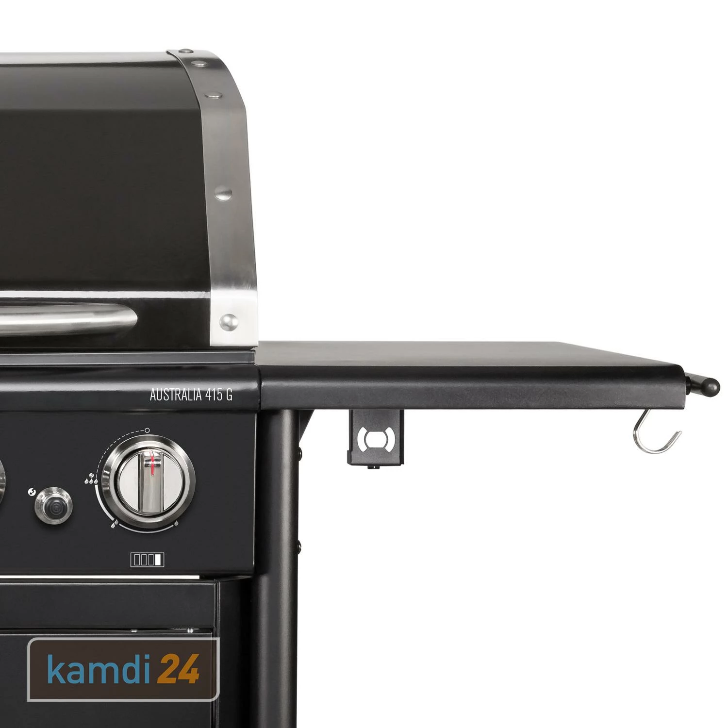 Outdoorchef Australia 415 G Gas-Grillstation Schwarz + Drehkorb-Set 7 Outdoorchef Australia 415 G Gas-Grillstation Schwarz + Drehkorb-Set – Bild 7