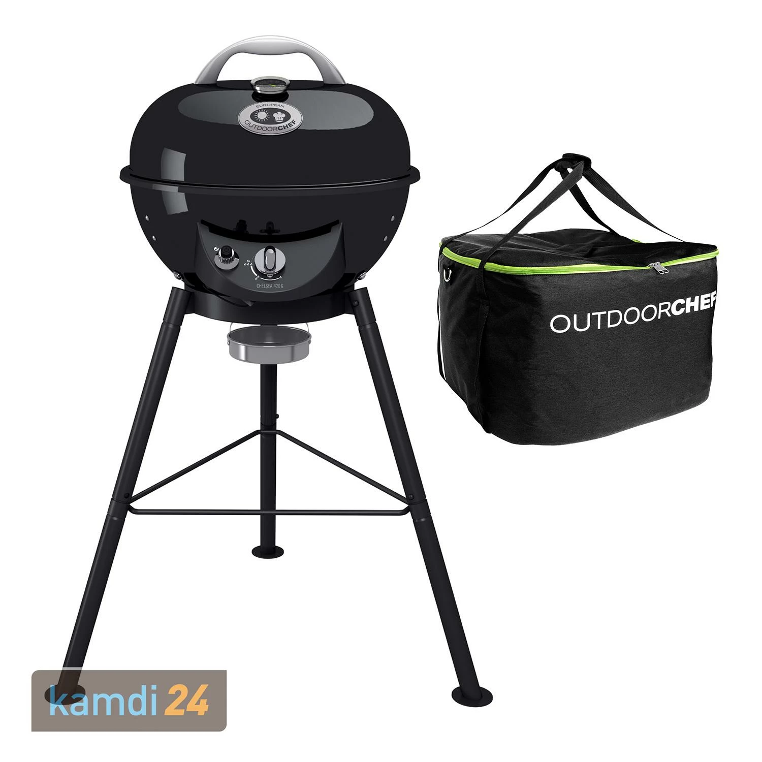 Outdoorchef Chelsea 420 G Gas-Kugelgrill + Tragetasche Camping 1 Outdoorchef Chelsea 420 G Gas-Kugelgrill + Tragetasche Camping