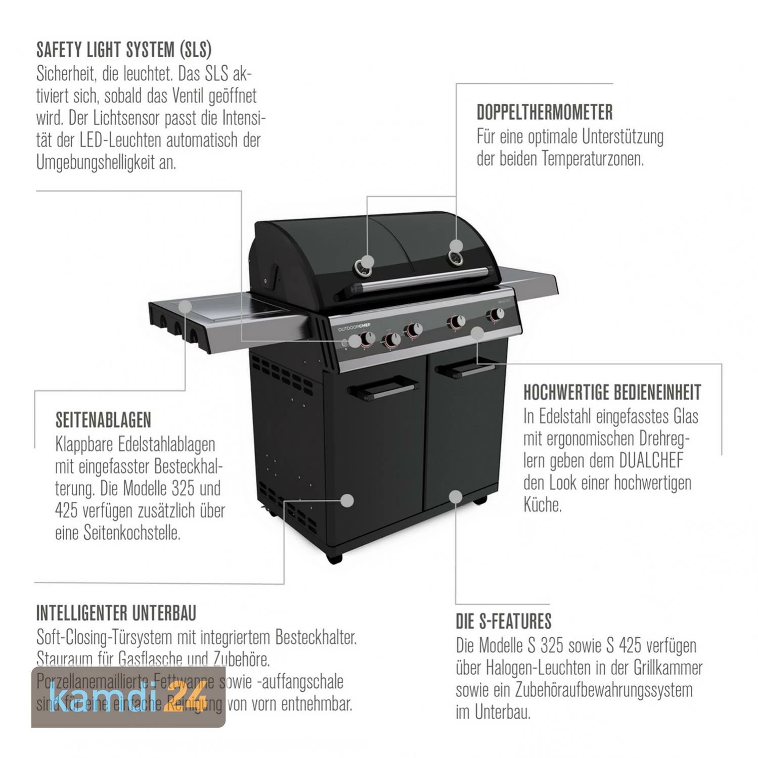 Outdoorchef Dualchef S425 G Gas-Grillstation 10 Outdoorchef Dualchef S425 G Gas-Grillstation – Bild 10