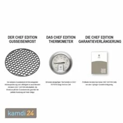 Outdoorchef Kensington 480 G Gas-Kugelgrill + Abdeckhaube + Chef Edition -WEBER Verkäufe outdoorchef kensington 480 g gas kugelgrill abdeckhaube chef edition 21081 m 11