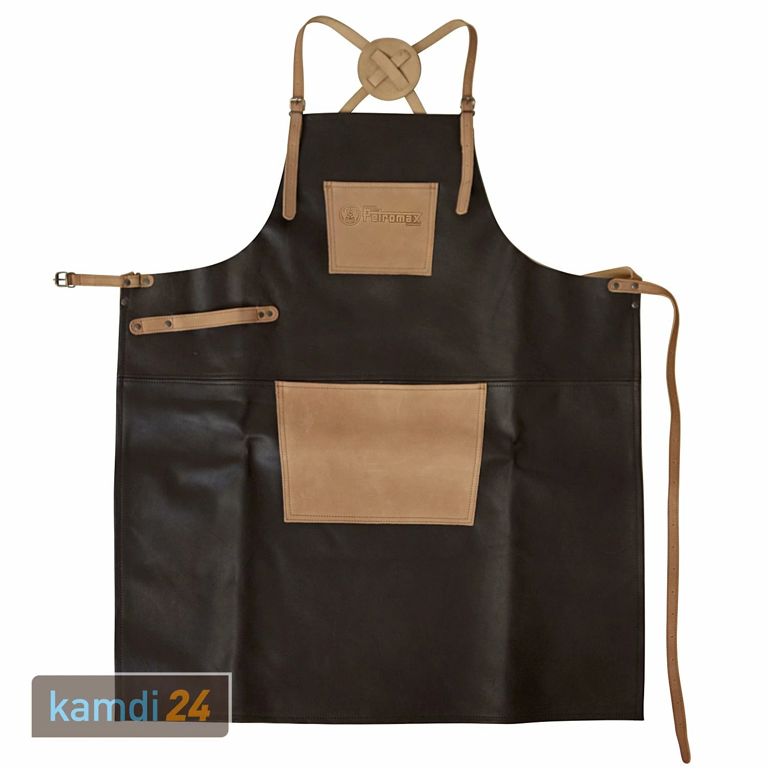 Petromax Büffelleder-Schürze Mit Gekreuztem Nackenband 2 Petromax Büffelleder-Schürze Mit Gekreuztem Nackenband – Bild 2