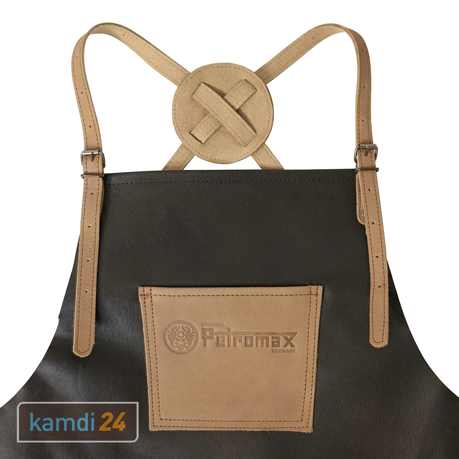 Petromax Büffelleder-Schürze Mit Gekreuztem Nackenband 3 Petromax Büffelleder-Schürze Mit Gekreuztem Nackenband – Bild 3