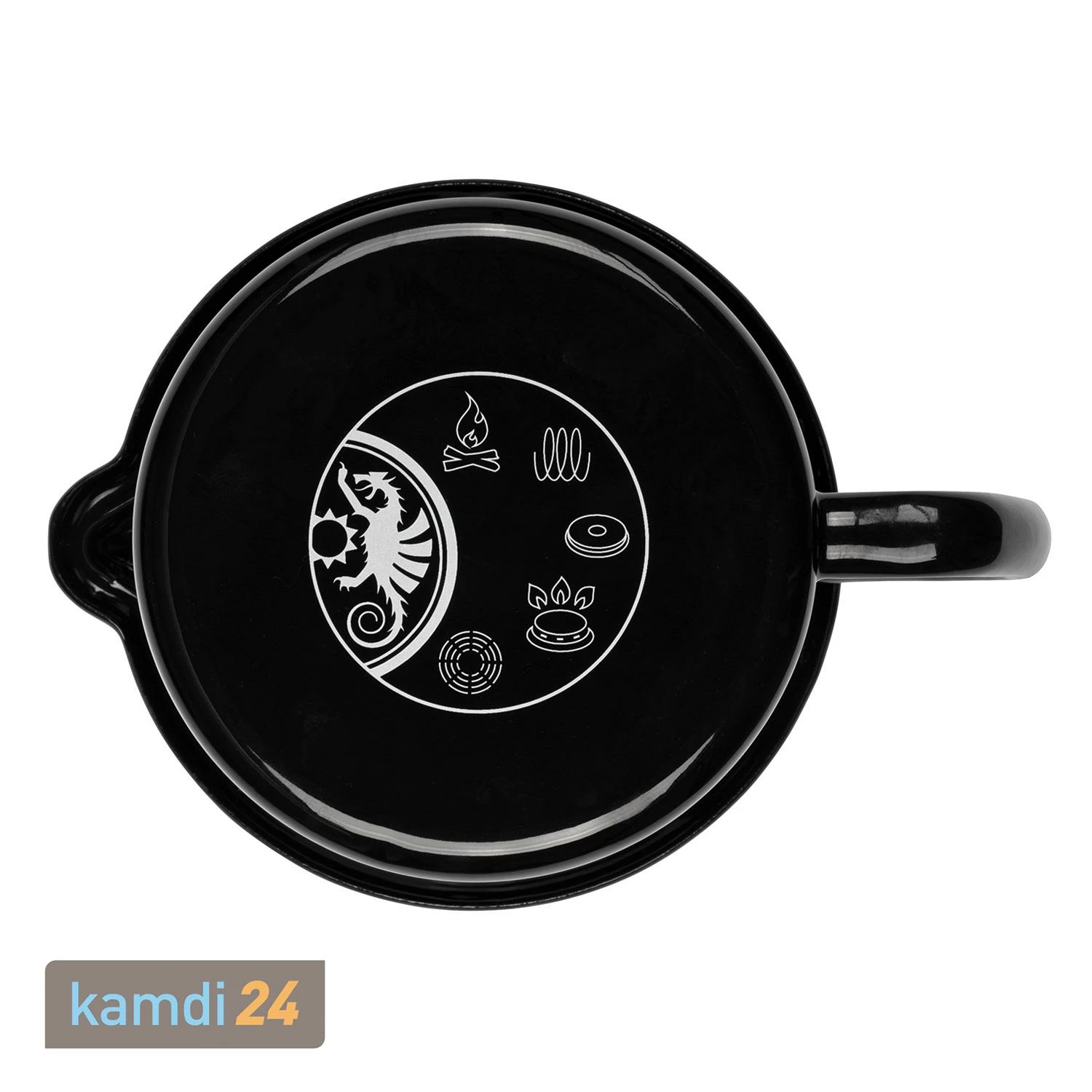 Petromax Emaille-Milchtopf Schwarz 1,4 Liter 3 Petromax Emaille-Milchtopf Schwarz 1,4 Liter – Bild 3