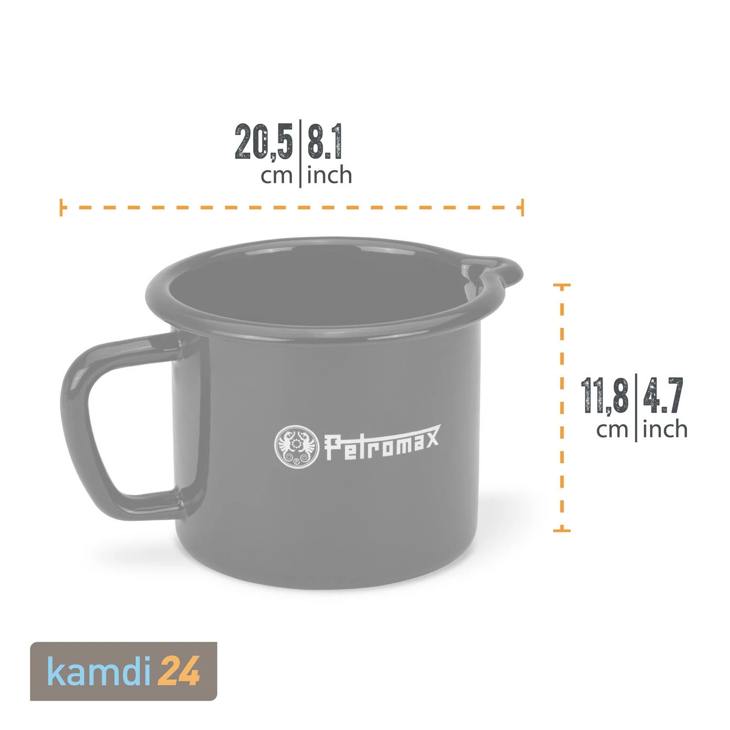 Petromax Emaille-Milchtopf Schwarz 1,4 Liter 7 Petromax Emaille-Milchtopf Schwarz 1,4 Liter – Bild 7