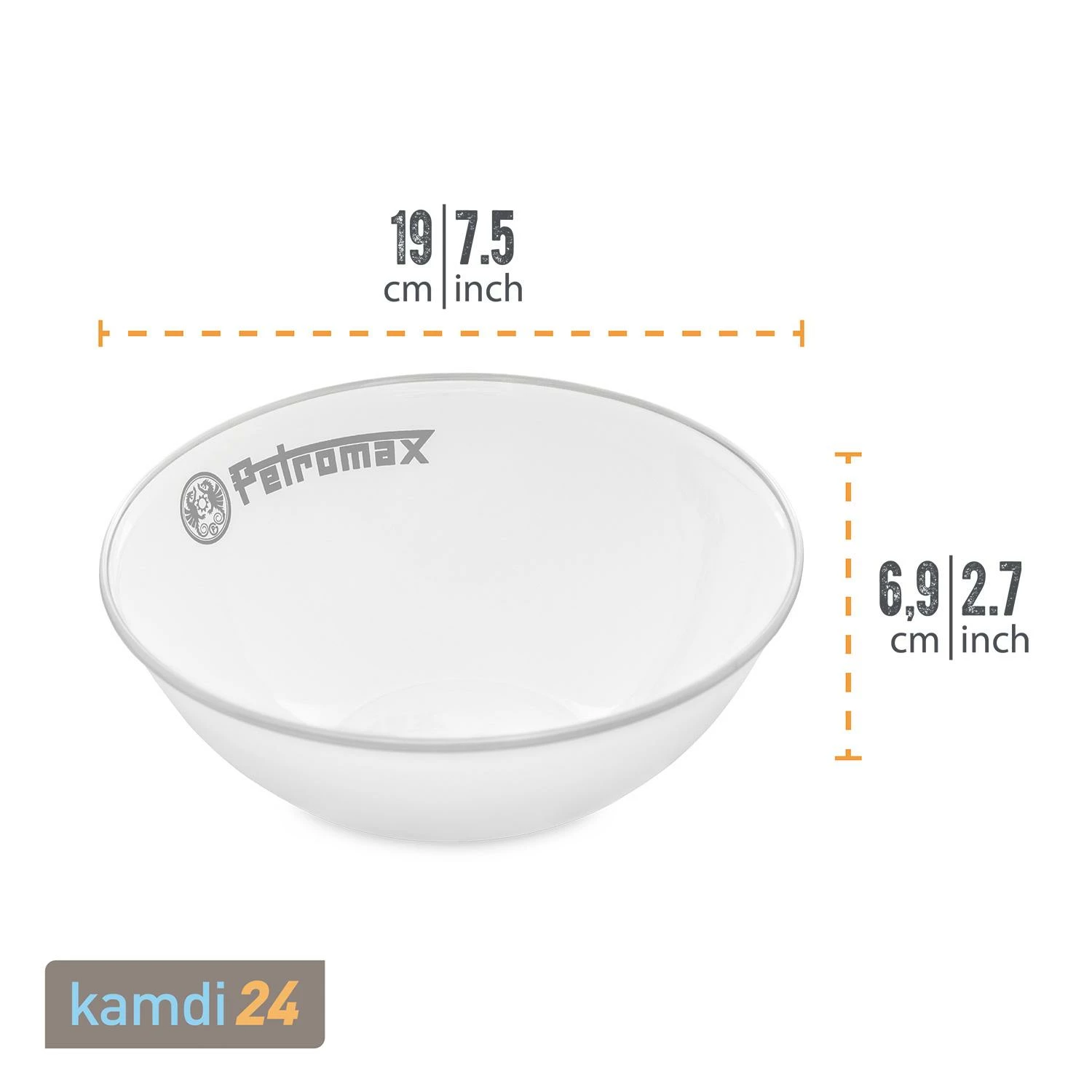 Petromax Emaille-Schalen Weiß 2er-Set 1 Liter 4 Petromax Emaille-Schalen Weiß 2er-Set 1 Liter – Bild 4